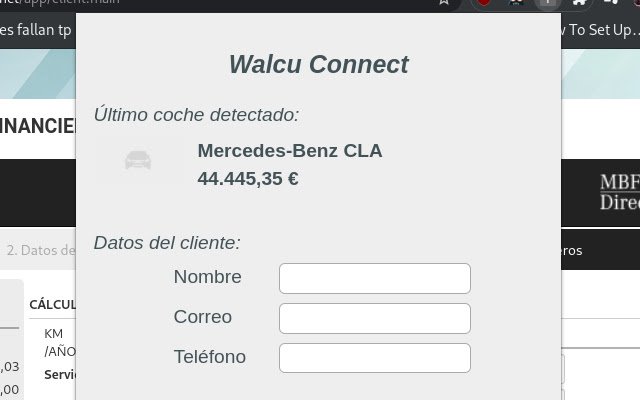 Chrome ウェブストアからの Walcu Connect を OffiDocs Chromium オンラインで実行