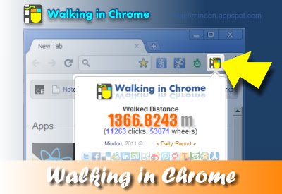 Walking in Chrome  from Chrome web store to be run with OffiDocs Chromium online