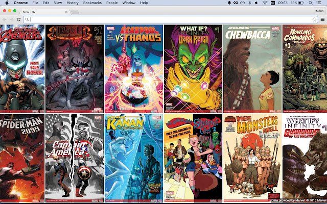 Wall of Marvel  from Chrome web store to be run with OffiDocs Chromium online