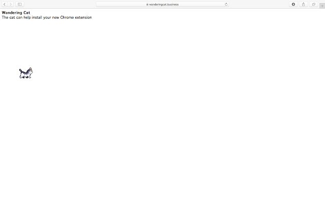 Wandering Cat  from Chrome web store to be run with OffiDocs Chromium online