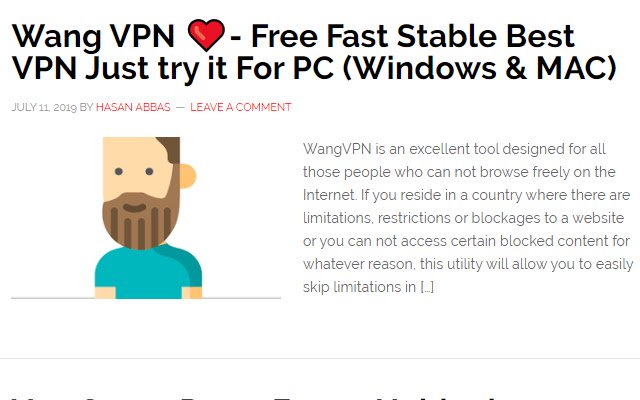 Wang VPN for PC  from Chrome web store to be run with OffiDocs Chromium online