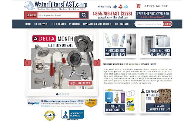 Water Filters Fast  from Chrome web store to be run with OffiDocs Chromium online