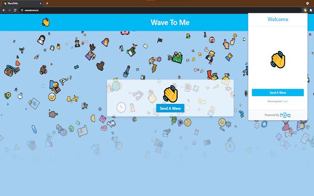 Wave to Me  from Chrome web store to be run with OffiDocs Chromium online