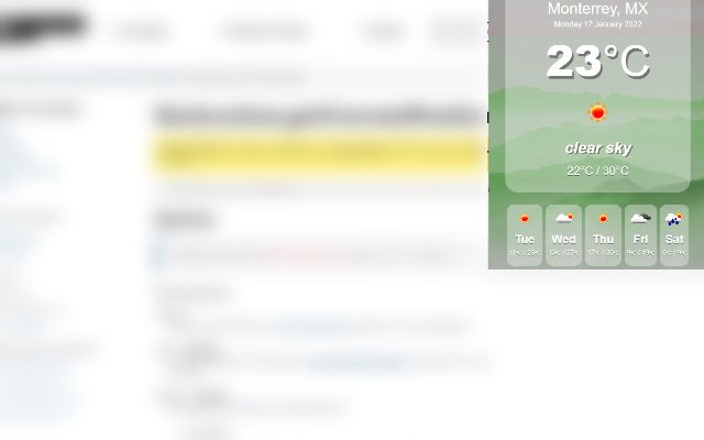 سيتم تشغيل عارض الطقس من متجر Chrome الإلكتروني باستخدام OffiDocs Chromium عبر الإنترنت