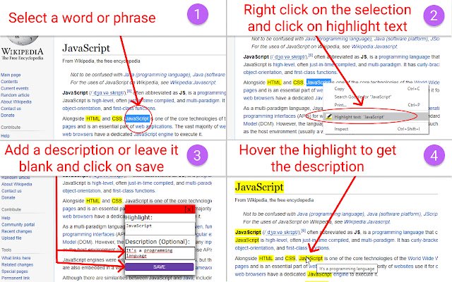 Web Highlighter  from Chrome web store to be run with OffiDocs Chromium online