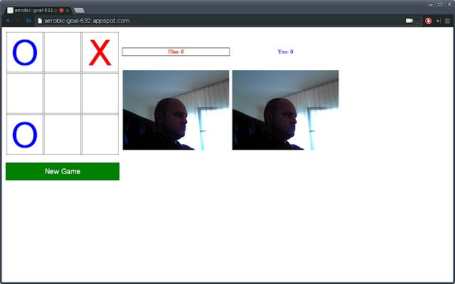 WebRTC Tic Tac Toe  from Chrome web store to be run with OffiDocs Chromium online