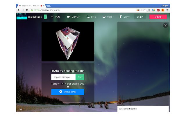 WebRTC video effect  from Chrome web store to be run with OffiDocs Chromium online