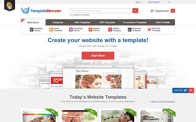 Website Templates Web Templates Monster  from Chrome web store to be run with OffiDocs Chromium online