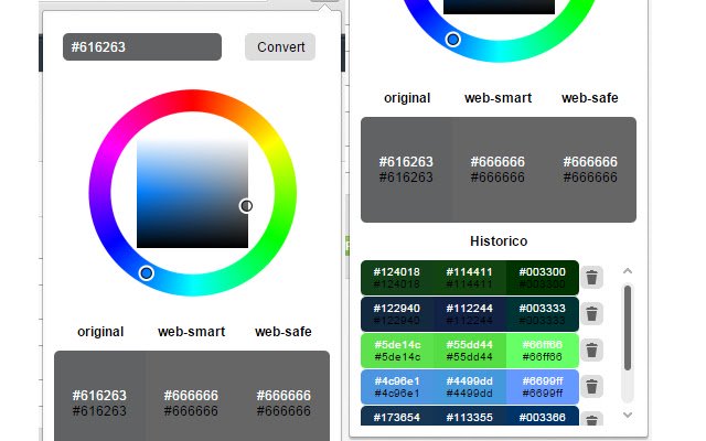 Web Smart Color Converter  from Chrome web store to be run with OffiDocs Chromium online