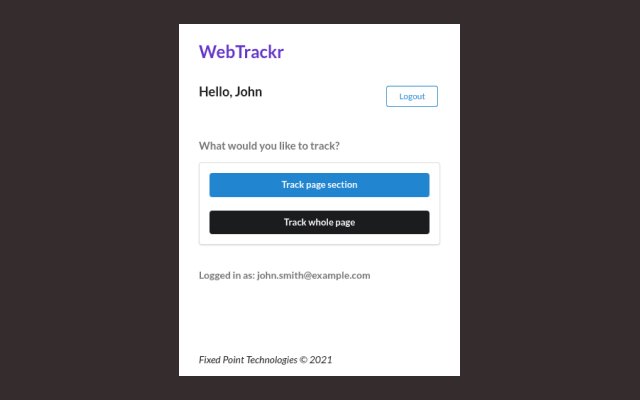 WebTrackr  from Chrome web store to be run with OffiDocs Chromium online