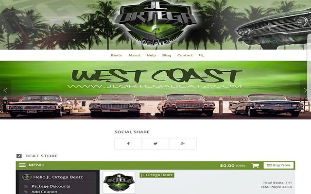 West Coast Hip Hop Beats and Instrumentals  from Chrome web store to be run with OffiDocs Chromium online