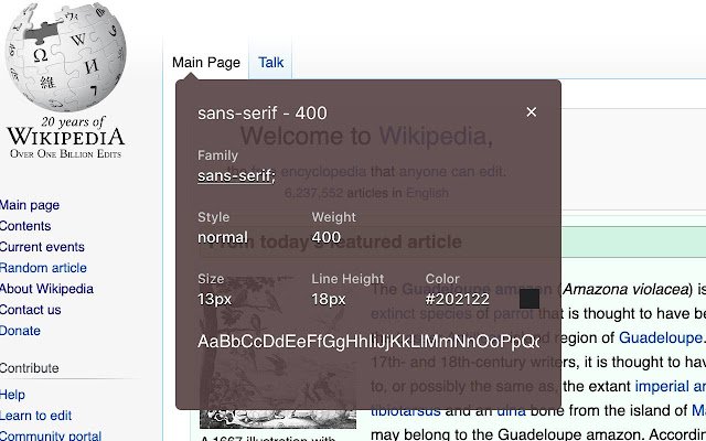 WhatFont Qual fonte html da loja virtual do Chrome para ser executada com OffiDocs Chromium online