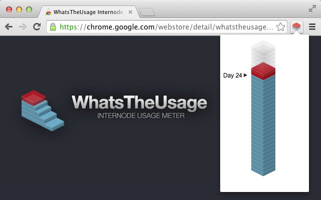 WhatsTheUsage  from Chrome web store to be run with OffiDocs Chromium online