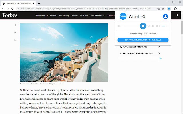 WhistleX mula sa Chrome web store na tatakbo sa OffiDocs Chromium online