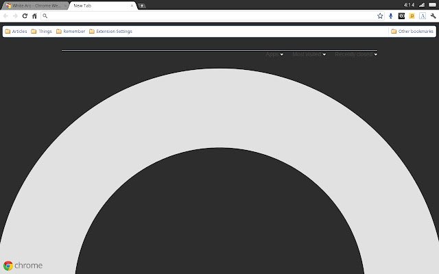 White Arc  from Chrome web store to be run with OffiDocs Chromium online