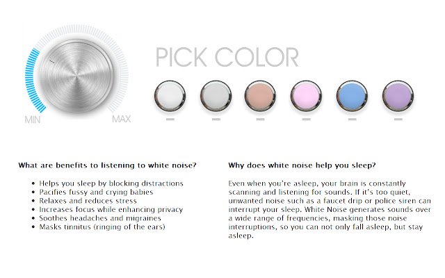White Noise  from Chrome web store to be run with OffiDocs Chromium online