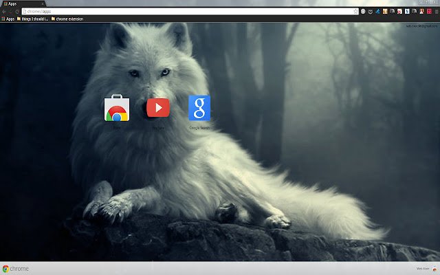 White Wolf 1366 x 768  from Chrome web store to be run with OffiDocs Chromium online