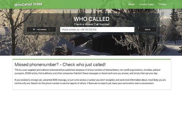 WhoCalled.Today | Phone number lookup  from Chrome web store to be run with OffiDocs Chromium online