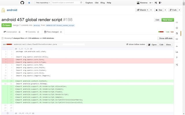 Widescreen for GitHub  from Chrome web store to be run with OffiDocs Chromium online