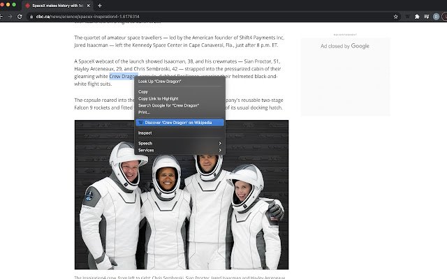 Wikipedia Adventure  from Chrome web store to be run with OffiDocs Chromium online