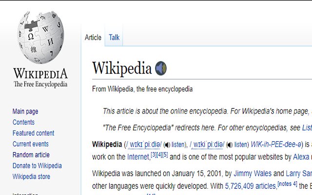 Wikipedia Pronouncer  from Chrome web store to be run with OffiDocs Chromium online