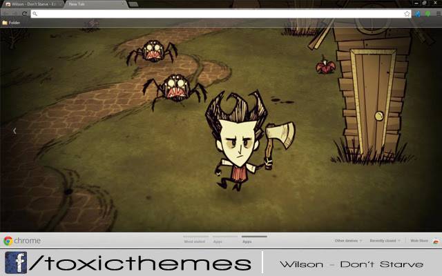 Wilson Dont Starve de la boutique en ligne Chrome sera exécuté avec OffiDocs Chromium en ligne