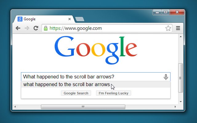 Win7 Scrollbars  from Chrome web store to be run with OffiDocs Chromium online