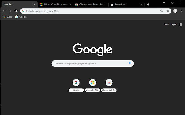 Win Dark Refresh  from Chrome web store to be run with OffiDocs Chromium online