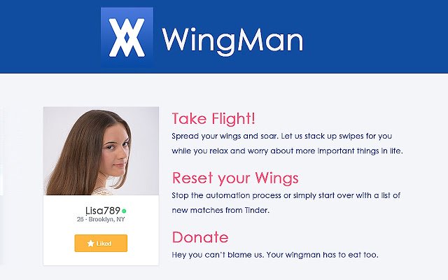 WingMan Freemium for OkCupid  from Chrome web store to be run with OffiDocs Chromium online