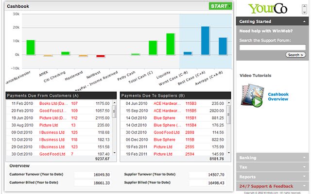 WinWeb Cashbook із веб-магазину Chrome, який можна запускати за допомогою OffiDocs Chromium онлайн