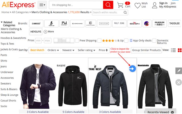 Woocommerce AliExpress Importer  from Chrome web store to be run with OffiDocs Chromium online