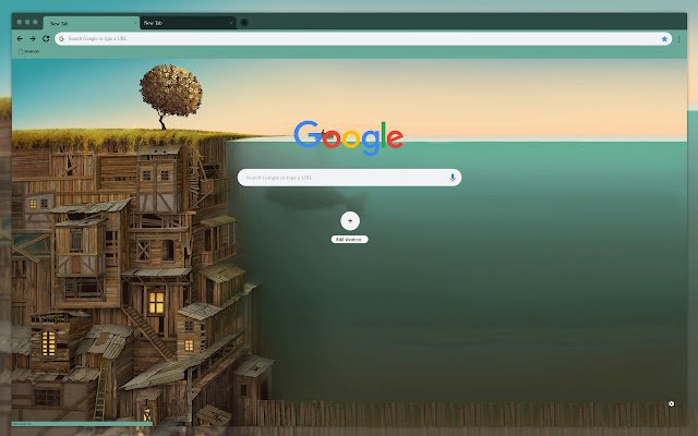 Wooden house under water  from Chrome web store to be run with OffiDocs Chromium online