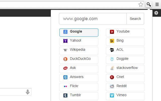 Woodr Search Popup da Chrome Web Store para ser executado com OffiDocs Chromium online