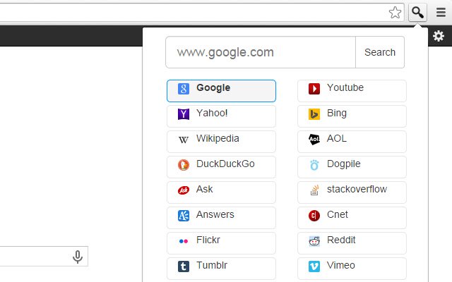 Woodr Search Popup  from Chrome web store to be run with OffiDocs Chromium online