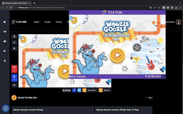 Woozle Goozle Inventor из интернет-магазина Chrome будет работать с OffiDocs Chromium онлайн