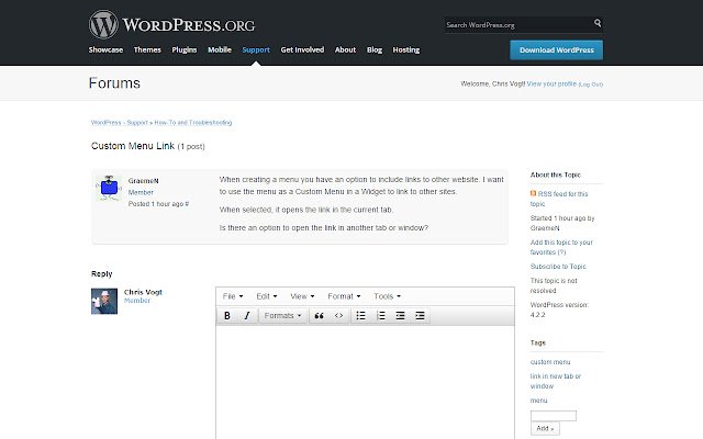 Wordpress.org Support Enhancement Kit  from Chrome web store to be run with OffiDocs Chromium online