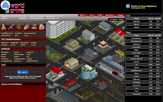 World of Crime Helpframe v1.15  from Chrome web store to be run with OffiDocs Chromium online