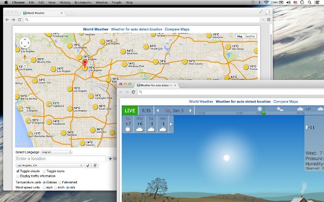 World Weather  from Chrome web store to be run with OffiDocs Chromium online