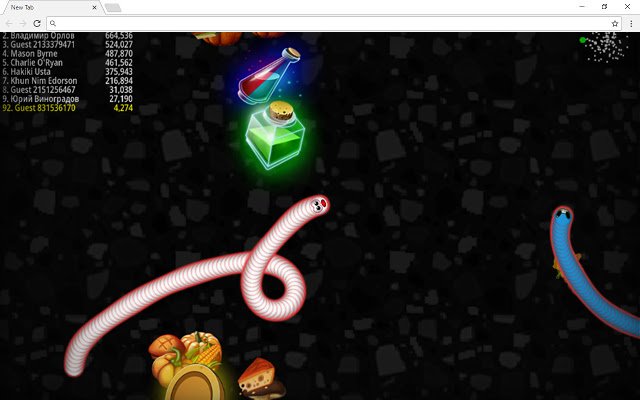 Worms Zone A Slithery Snake  from Chrome web store to be run with OffiDocs Chromium online