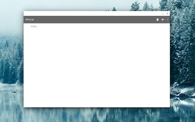 Write.as  from Chrome web store to be run with OffiDocs Chromium online
