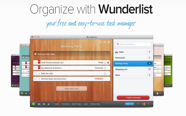 Wunderlist.com Shortcut  from Chrome web store to be run with OffiDocs Chromium online