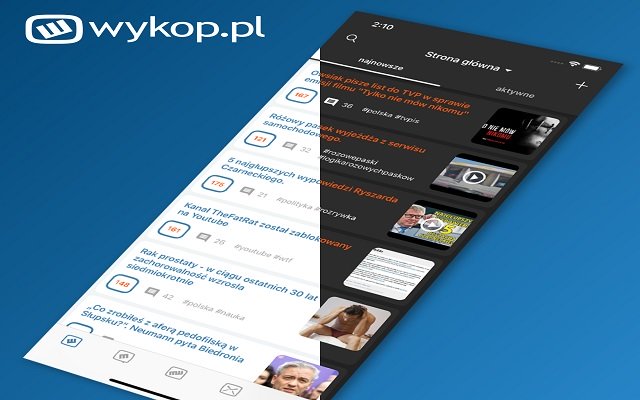 Wykop news filter  from Chrome web store to be run with OffiDocs Chromium online