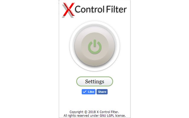 X Control Filter  from Chrome web store to be run with OffiDocs Chromium online