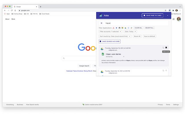 Xoba  from Chrome web store to be run with OffiDocs Chromium online