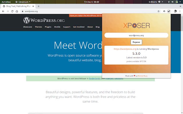 Xposer de Chrome web store se ejecutará con OffiDocs Chromium en línea