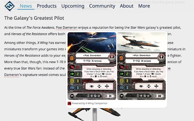 X Wing Companion Card Viewer din magazinul web Chrome va fi rulat cu OffiDocs Chromium online