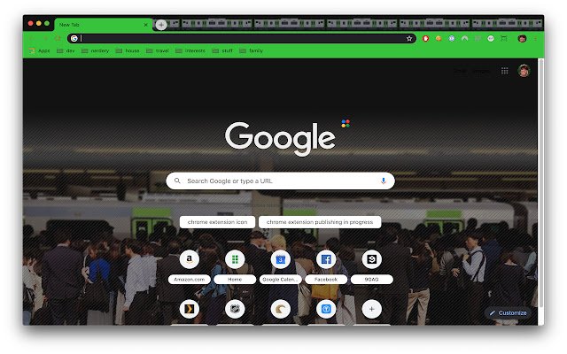 Yamanote Line Theme  from Chrome web store to be run with OffiDocs Chromium online