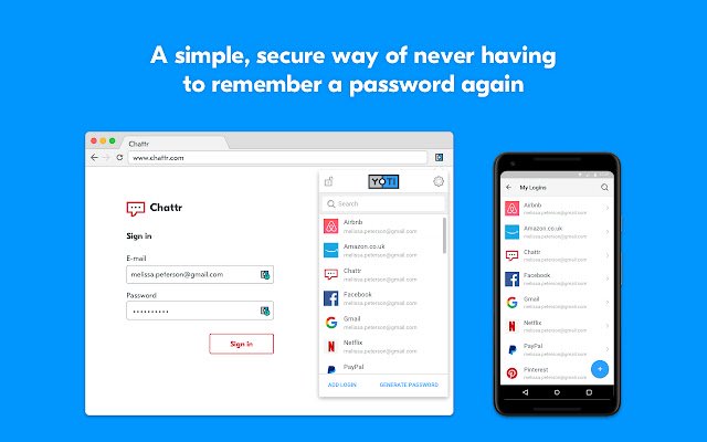 Yoti Password Manager  from Chrome web store to be run with OffiDocs Chromium online