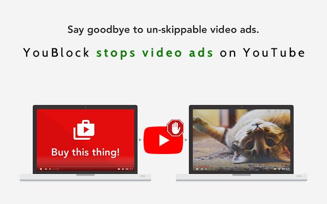 YouBlock Youtube Video Ads Blocker  from Chrome web store to be run with OffiDocs Chromium online