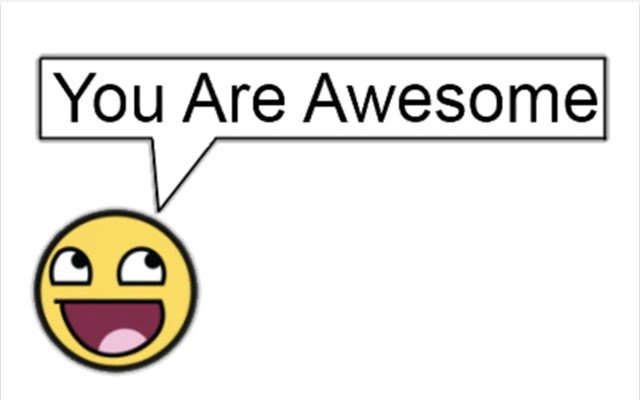 Youre Awesome  from Chrome web store to be run with OffiDocs Chromium online